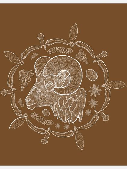 A duplicate of the spice mandala, celebrating the core ingredients of my cuisine.