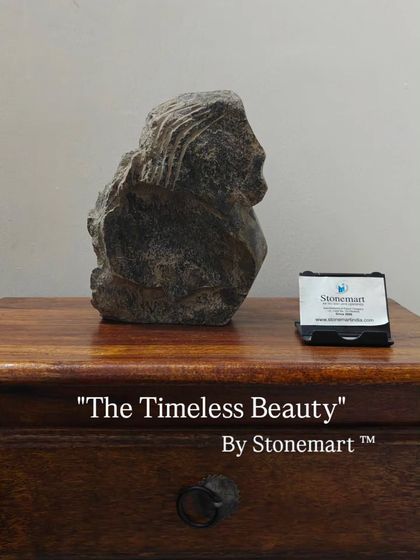 A close-up of "The Timeless Beauty." This small abstract piece is designed to add a touch of modern art and sophistication to any interior space.