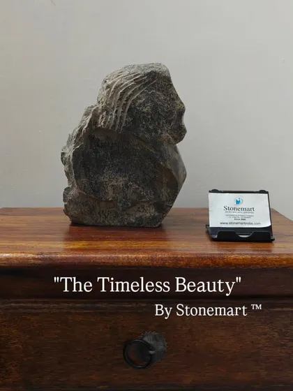 A close-up of "The Timeless Beauty." This small abstract piece is designed to add a touch of modern art and sophistication to any interior space.