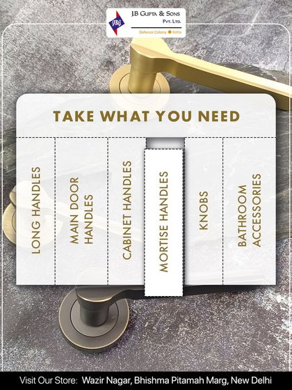 From long handles for main doors to knobs for cabinets and accessories for the bathroom, we have all the finishing touches you need to complete your home.