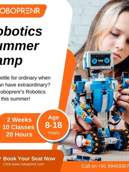 Why settle for ordinary when you can have an extraordinary summer? Our two-week robotics camp offers 10 classes and 20 hours of immersive, hands-on learning.