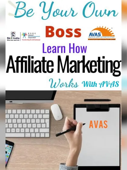 This graphic reinforces the "Be Your Own Boss" message. It shows how our affiliate marketing program, backed by Skill India and NSDC, provides a credible path to starting your own venture.