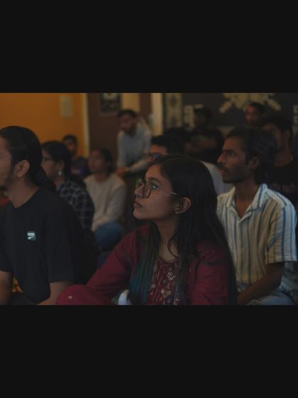 A candid shot of the students during the workshop. Everyone brought so much focus and positive energy.