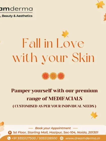 Fall in love with your skin by pampering yourself with our premium range of medifacials. Each treatment is customized to your individual needs, ensuring a personalized path to radiant skin.