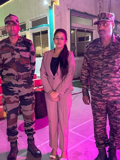 Standing with the proud soldiers of the Indian Army. Their discipline and dedication are a constant source of inspiration for my patriotic art.