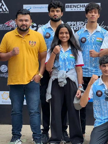 Team FC Club with their medals at the MMA National Championship held in Mumbai.