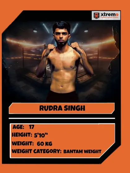 Fighter Profile: Rudra Singh, a 17-year-old Bantamweight fighter with a promising future.