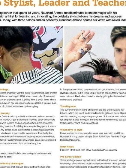 This is an article that was written about my journey as a pro stylist, leader, and teacher. I'm grateful for the recognition of my 18 years in this industry.