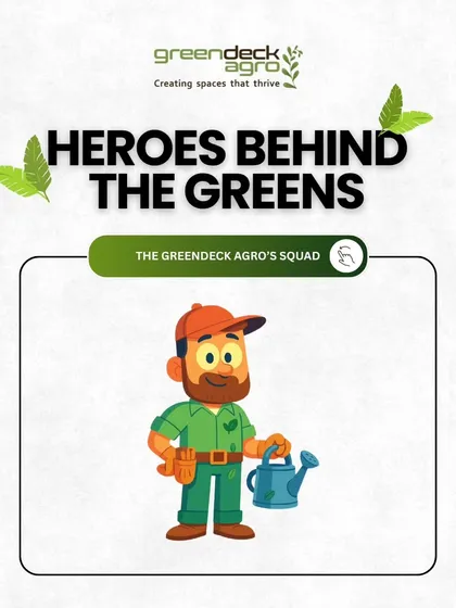 An illustration celebrating the heroes behind the greens: The Greendeck Agro squad.