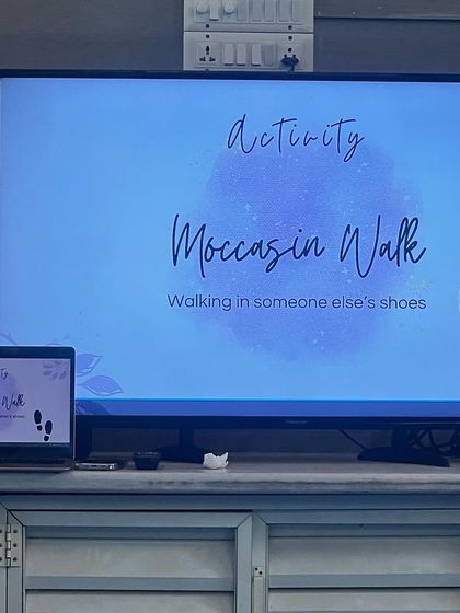 We take wellness seriously. In our monthly sessions with our wellness mentor, we learn to become the best versions of ourselves. This session focused on empathy through an activity called 'Moccasin Walk,' or walking in someone else's shoes.