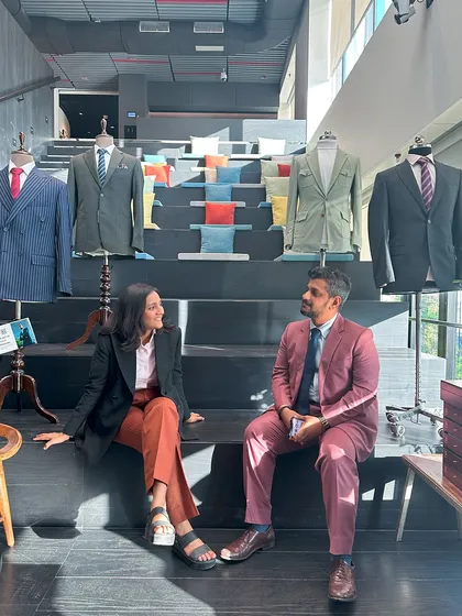 A moment captured at our BCG x Threadsmith trunk show. Behind every button and lapel is a journey of design and dedication, shaped by the minds tailoring the future of bespoke.