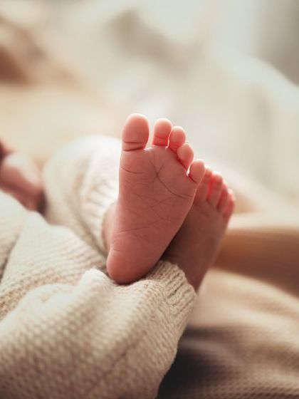 A close-up of perfect little baby toes. I make sure to capture these details before they grow, which happens all too quickly.