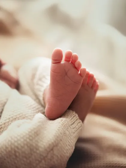 A close-up of perfect little baby toes. I make sure to capture these details before they grow, which happens all too quickly.