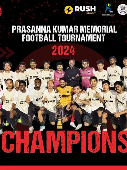 We are the champions of the Prasanna Kumar Memorial Tournament 2024. This victory is a testament to our team's hard work, dedication, and winning mentality. Our program is built on a foundation of achieving results.