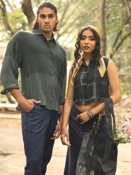 A look at our Festive Edit '24, a collection that blends heritage with versatile style. We've reimagined vintage South Indian motifs on contemporary silhouettes like shirts and vests, handcrafted with fine natural fabrics and archival woodblocks.