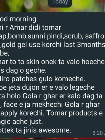 A fantastic review from two sisters who have been using a range of my products for 3 months. They've seen their skin improve, spots fade, and even the dark patches on their neck have cleared up.