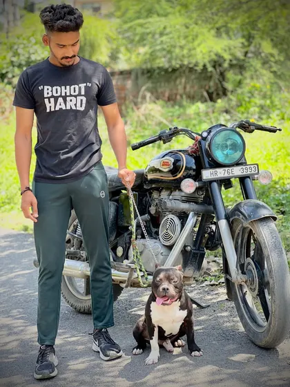 Me and my boy Sultan, with my other ride. For me, dogs are family. This isn't just a hobby, it's a 'shauk' that I live and breathe every single day.