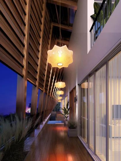 This is the original 3D visualization for the Tellado Villas passageway. Comparing this render to the final built form demonstrates my commitment to ensuring the design intent is executed with precision, from concept to reality.