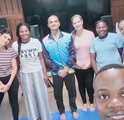 A selfie with students after an energizing session. The community and friendships built during the residential course are an invaluable part of the experience.