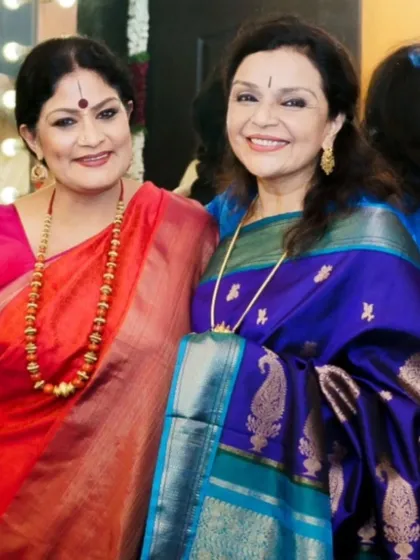With the wonderful dancer and actor, Anita Ratnam. It is always a pleasure to connect with fellow artists who are pushing creative boundaries.