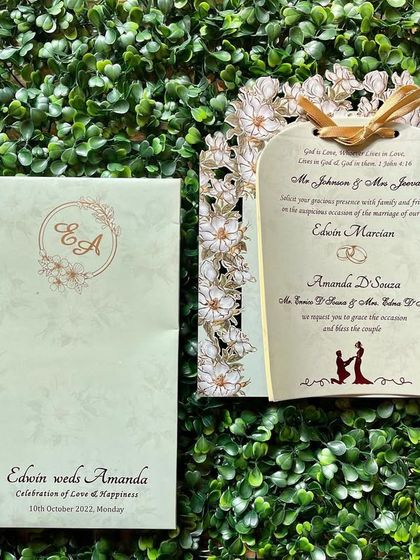 The Beginning - Wedding Invitations Modern Floral & Botanical Invites photo 4