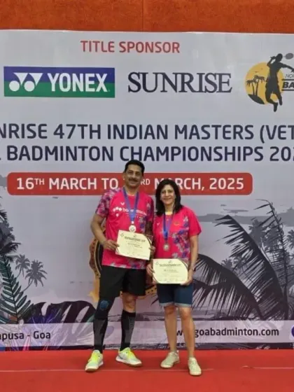 Competing at the highest level is part of our DNA. Here is one of our star players, Naheed Divecha, after winning a Bronze Medal at the Yonex-Sunrise 47th Indian Masters National Badminton Championships.