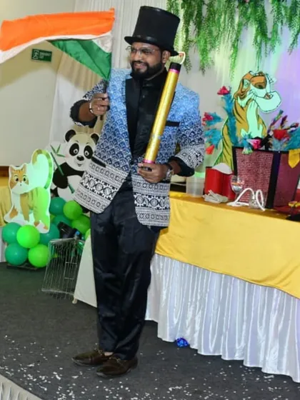 Producing the Indian flag is a powerful and patriotic moment in my show. I often include this illusion in my performances for community events and national festivals.