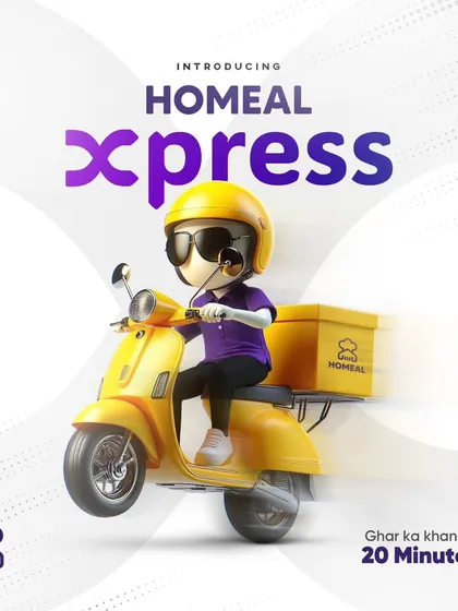 Craving home food but can't wait? For our customers in HSR, Begur, and Singasandra, Homeal Xpress delivers select meals and snacks in just 20 minutes. Get that comforting taste, faster than ever.