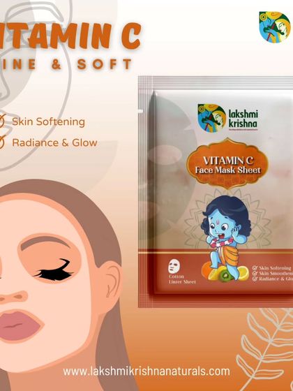 Get a boost of brightness with our Vitamin C Face Mask Sheet. It helps to soften the skin and provides a radiant glow, making your skin look and feel refreshed.