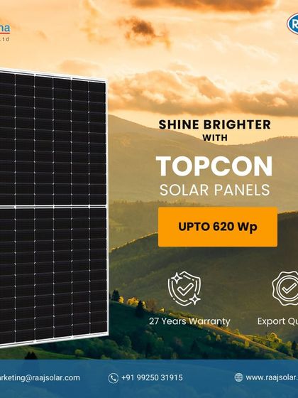 Raaj Solar - Utility-Scale & Industrial Solar Projects Our Advanced Solar Modules photo 14