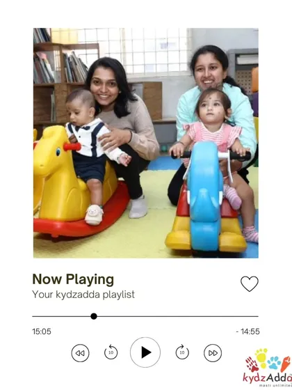 Your Kydzadda playlist is full of sweet moments like these. We love providing a space where parents and their youngest children can bond and play together on our fun rockers.