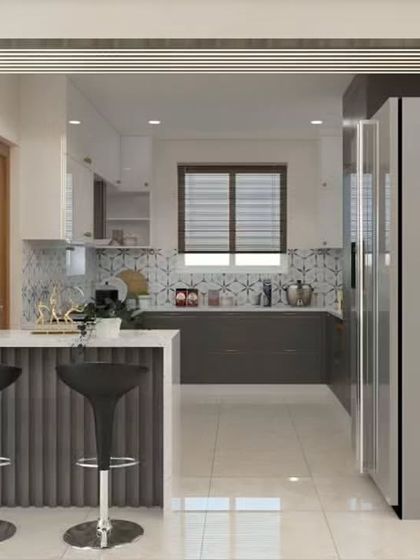 Interior Design - Modular Kitchen Design Kitchens with Breakfast Counters photo 3