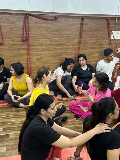 Students connecting and sharing a laugh during a break. These friendships often last a lifetime.