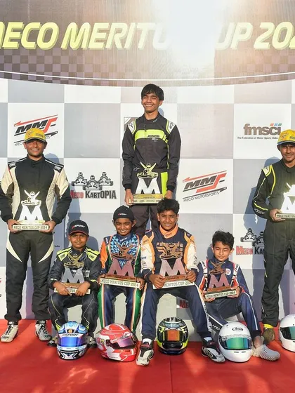 The complete podium from Round 2 of the Meco Meritus Cup & IKAT 2024, featuring winners from all classes.