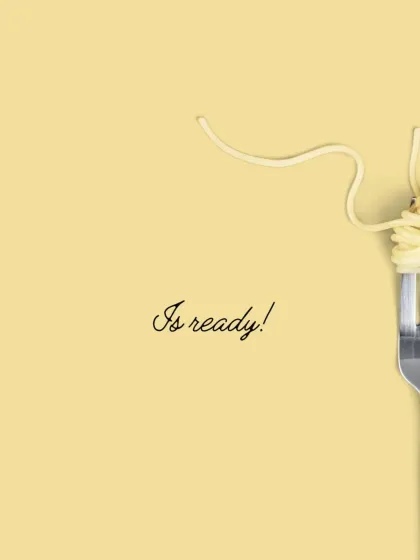 Part two of our "Your table is ready" series for Eat Pray Love. The single strand of spaghetti continues the story, building anticipation for the delicious meal to come.