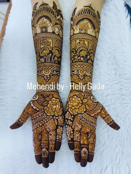 Intricate Bridal & Full Hand Art photo 9
