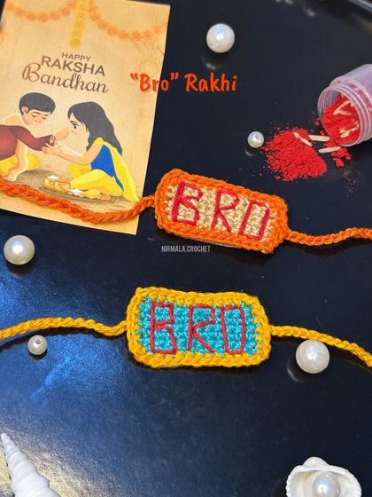 For the modern brother, our "Bro" Rakhi is a fun and stylish choice. It comes in multiple color combinations to suit his personality.