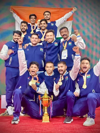 Pure joy and pride. The senior team celebrating a gold medal win after a hard fought team kumite event. This is what happens when dedication meets teamwork.