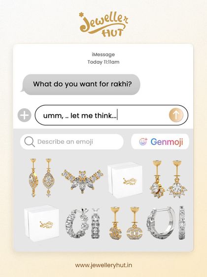 What do you want for Rakhi? Sometimes, a picture is worth a thousand words. Just send this to your brother and let our jewellery do the talking.