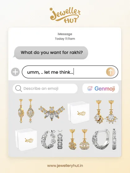 What do you want for Rakhi? Sometimes, a picture is worth a thousand words. Just send this to your brother and let our jewellery do the talking.