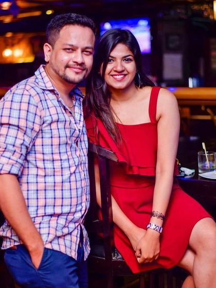 A couple enjoying their evening at The Boozy Griffin. My sets provide the perfect soundtrack for a date night or a night out with friends.