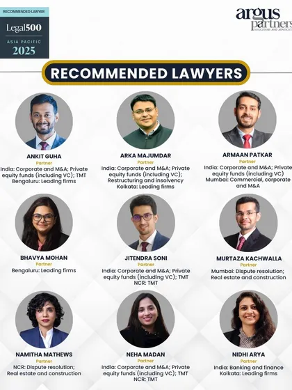 A showcase of more of our 'Recommended Lawyers' in The Legal 500 Asia Pacific Rankings 2025, highlighting the depth of our team.