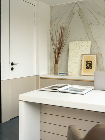 A duplicate of image 28, offering another chance to appreciate the fine material details in the CEO's workspace.