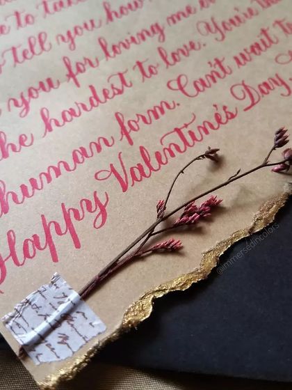 S - Custom Gift Calligraphy Handwritten Love Letters & Vows photo 7