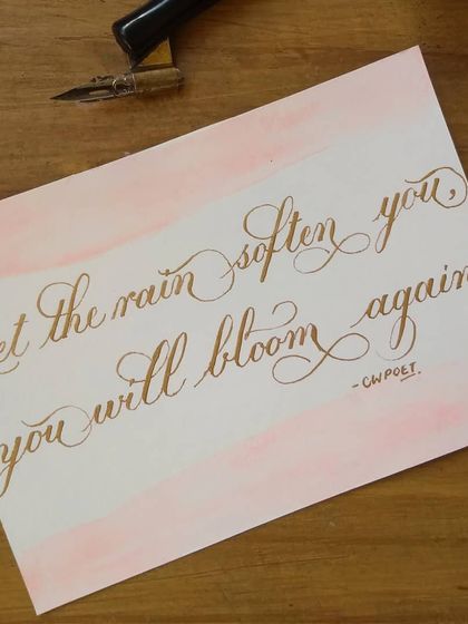 S - Custom Gift Calligraphy From My Art Journal photo 7