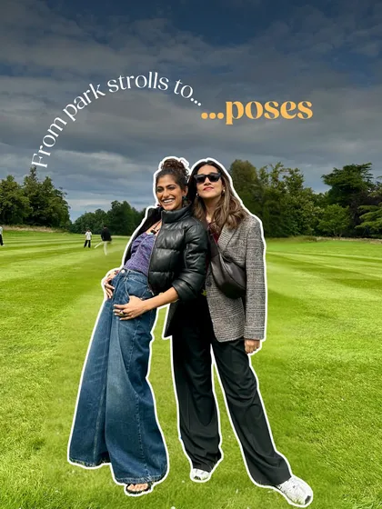 From park strolls to poses. A candid moment with Mrunal Thakur on location. These informal interactions are often where we discuss character and style, building a collaborative and fun environment on set.