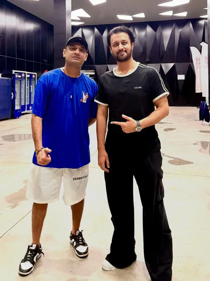 A moment with the legendary Atif Aslam during soundcheck in Mauritius. I've had the privilege of collaborating and sharing the stage with incredible artists on international tours.