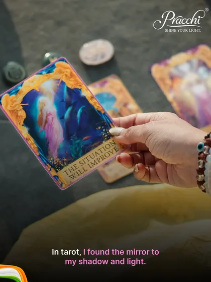 Tarot is more than just predicting the future; it is a mirror to your soul. This card, 'The Situation Will Improve', is a message of hope that I found on my own path. It reflects my belief that tarot provides guidance to navigate challenges and find the light.