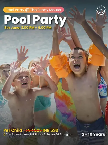 Another poster for the pool party at The Funny Mouse.