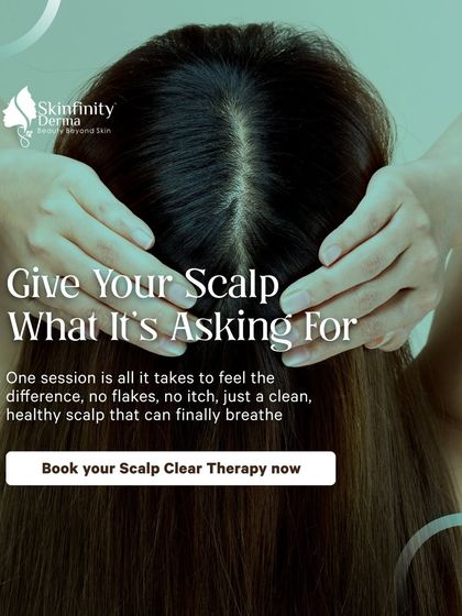 Give your scalp what it's asking for. Just one session of our Scalp Clear Therapy can make a noticeable difference, leaving you with a clean, healthy scalp that can finally breathe, free from flakes and itchiness.